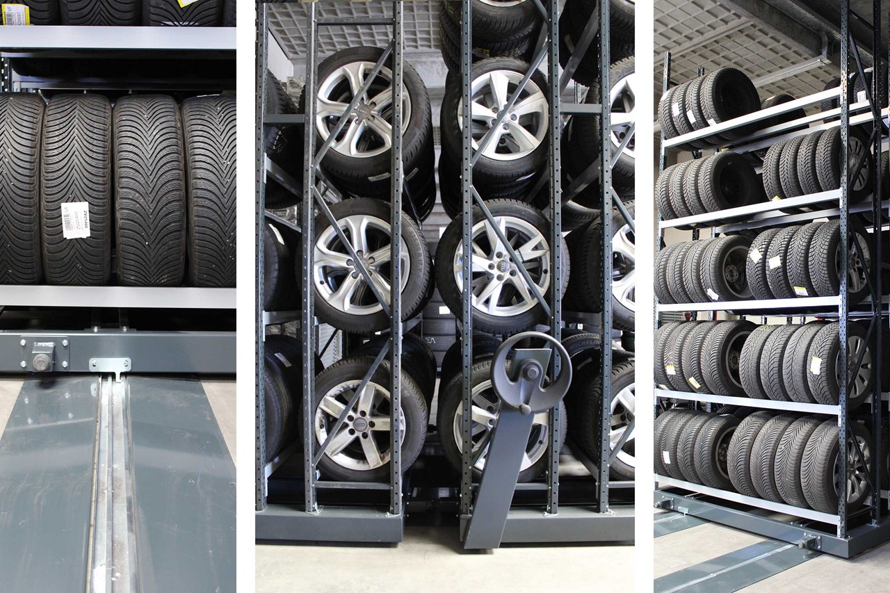 Dækreoler med mobile baser